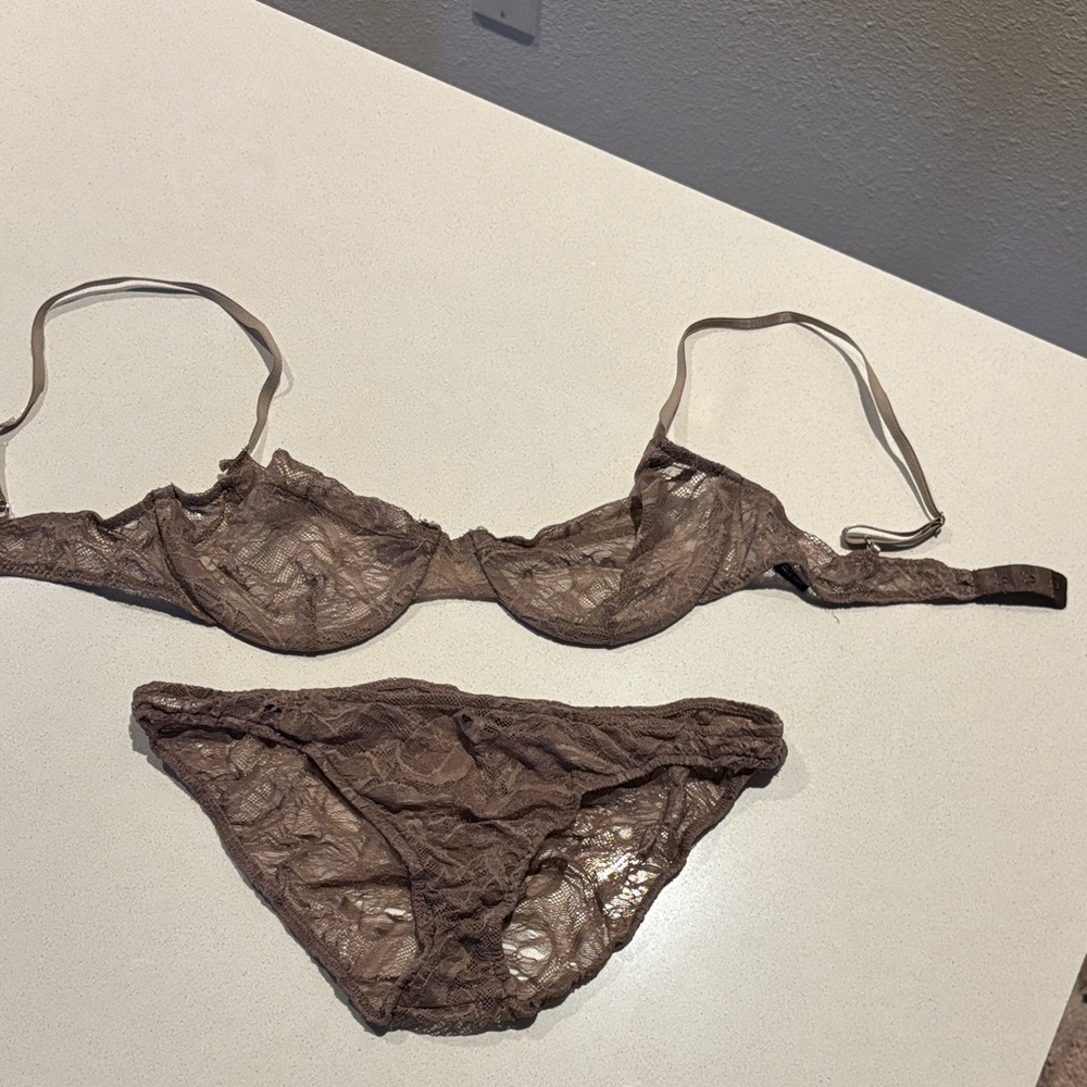 Only Hearts // lace bra panty set